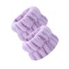 2pcs Microfiber Cuff Wrist Bands Super Soft Absorbent Spa Wristbands for Women Infant Bathing Accessories Face Wash Hair Band