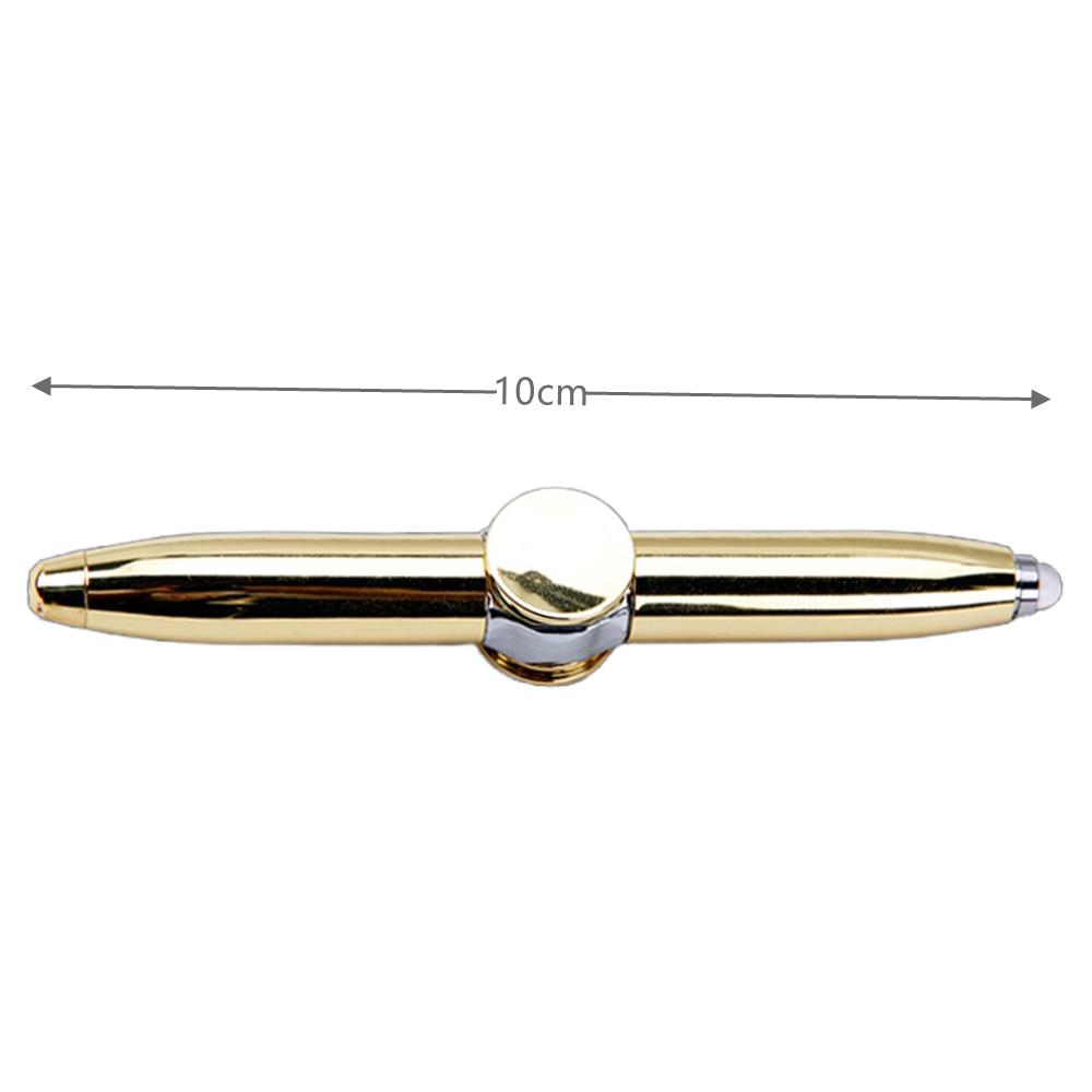 Çok Fonksiyonlu Dekompresyon Parmak Döndürme Işıklı Jiroskop Kalem Oyuncak Fidgets Spinner LED Işıklı Tükenmez Kalem Metal Jiroskop Kalem Hediye