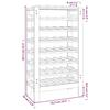 Vidaxl Stojak Na Wino, 61,5X30X107,5 Cm, Lite Drewno Sosnowe