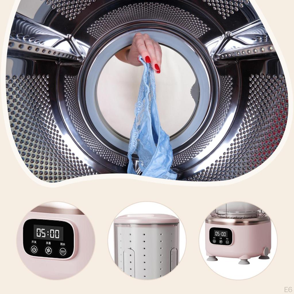 Underwear Washing Machine Automatic Portable for Camping Apartment Purple