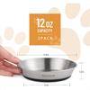 Cat Bowls 4 Pcs Stainl Steel Cat Bowls for Food and Water Whisker Fatigue Shallow NonSlip Cat Dishes Plates for Small Dog Puppi