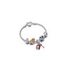 925 Sterling Silver Synthetic Cubic Zirconia Bracelets Women's Silver ZT2913