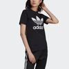 Adidas Originals Casual Sports Breathable Leopard Print T-Shirt Women Tops Black DY0883