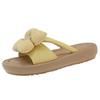 Stepping on shit slippers female summer wear 2025 new fairy wind flat-bottomed flowers with skirt one-word beach sandals