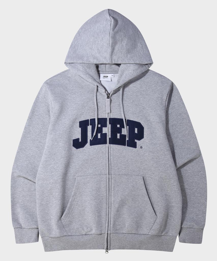 Jeep Jeep Big Logo 2-Way Oversized Zip-Up Hoodie (Jr5Tzu075Mg)