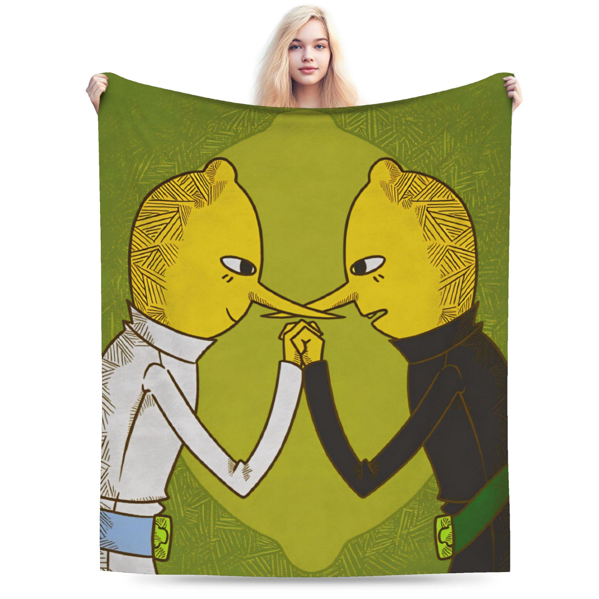 

Earl of Lemongrab Blanket Quality Warm Soft Cartoon Throw Blanket Winter Kids Couch Chair Sofa Bed Fashion Bedspread 30x40in