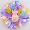 Hanging Easter Dwarf Rabbit Wreath Handmade Door Hanging Garlands  Kids Gifts