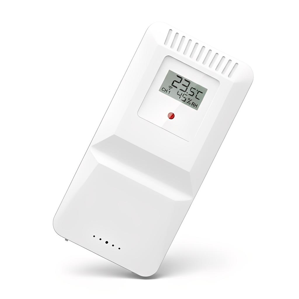Outdoor Temperature & Humidity Sensor Compatible with 5065/5087/5107-2 WiFi °C/°F Switchable Wireless External Sensor