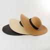 Summer New Simple Sun Hat Fashion Papyrus Versatile Big Brim Straw Hat Women's Outdoor Travel Beach Sun Protection Hat