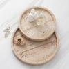 Natural Marble Round Tray Nordic Style Light Luxury Home Decoration Beauty Tray Bathroom Storage Tray