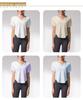 Damen Sommer Yoga V-Ausschnitt T-Shirts: Cool, Locker, Atmungsaktiv, Slim-Fit Kurzarm für Laufen und Fitness