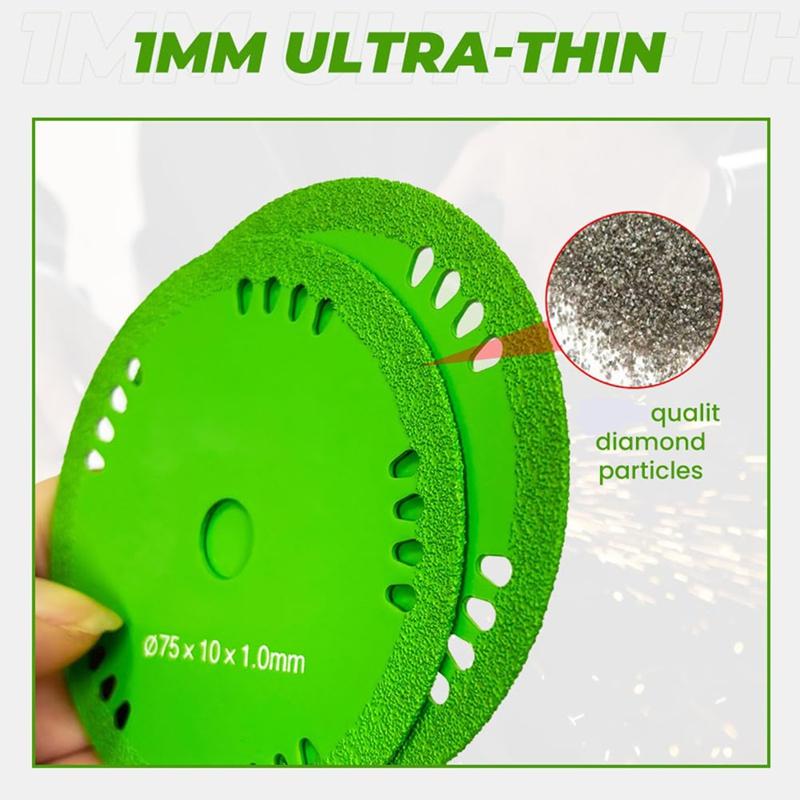 A95I-Rock Slab Grinding Disc 2.95Inch Glass Cutting Disc For Angle Grinder, 0.04Inch Ultra Thin 3Pcs