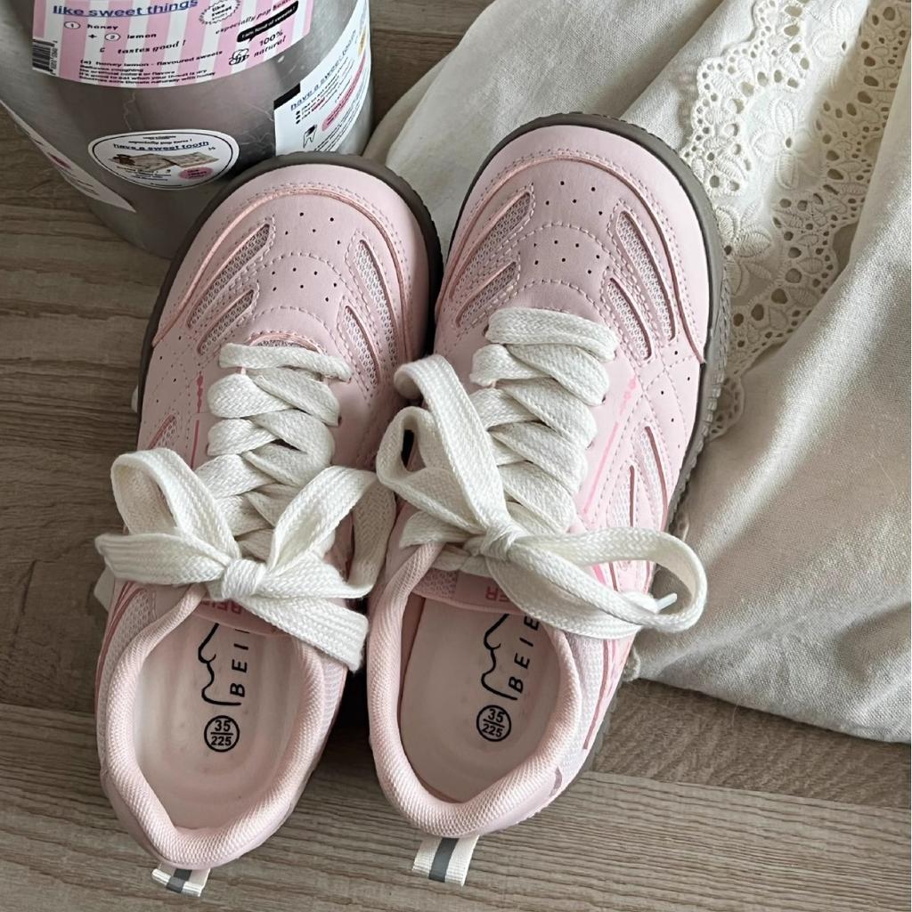 Board shoes fashion mesh board shoes 2025 new autumn ins little white shoes women's round head casual student shoes