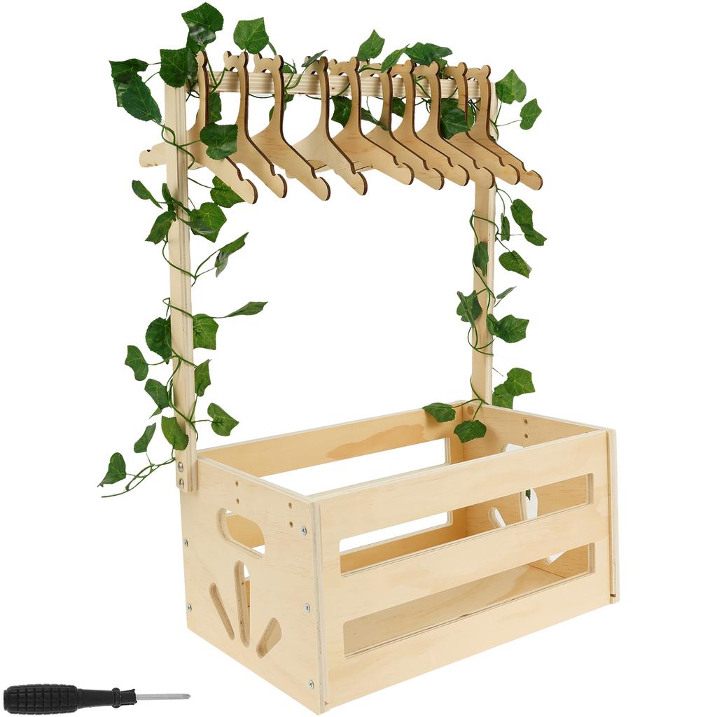 Wood Baby Shower Crate Closet Easy to Install Baby Wood Box Storage Solid Versatile Newborn Boy Girl Welcome Basket for Present