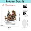 1PC Santa Claus Tabletop Decoration With Base 2D Acrylic Christmas Ornaments 2026 Xmas Navidad Party Supplies