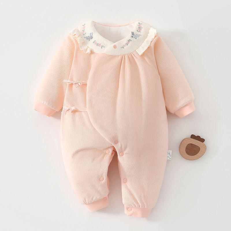 Garden Little Rabbit 120g Pure Cotton Padded Butterfly Bodysuit for Newborns - Autumn/Winter Collection