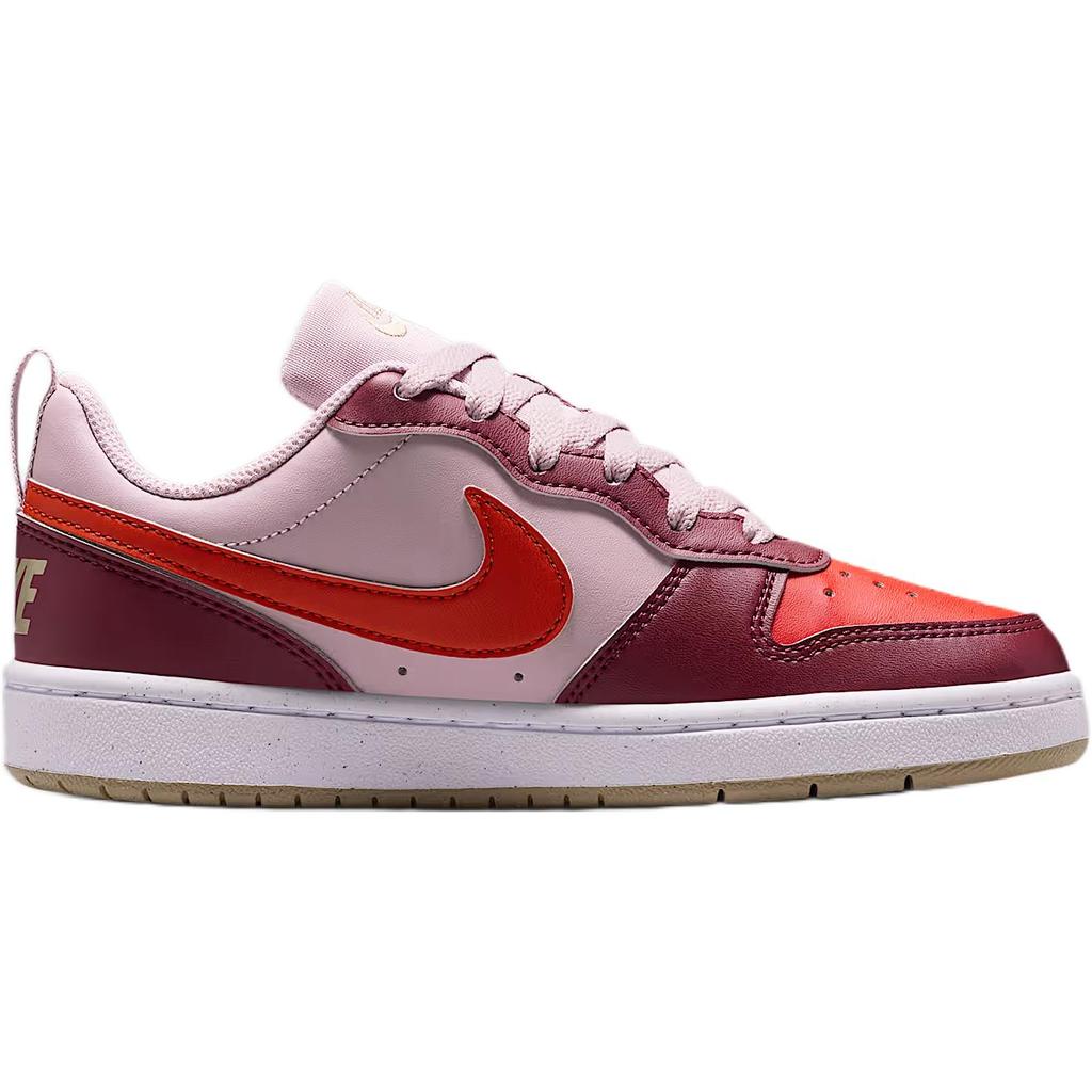 Nike Borough Low Recraft GS Dark Team Red Particle Rose Kids Sneakers White Dragon-Red DV5456-603