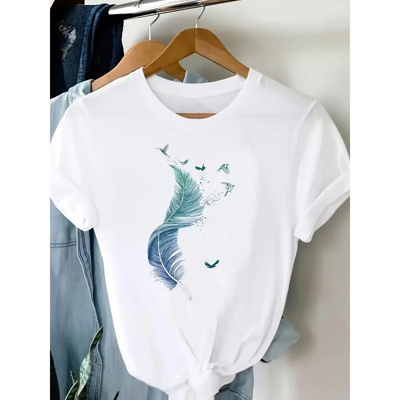 

European Size Women s Casual T-Shirt 4XL