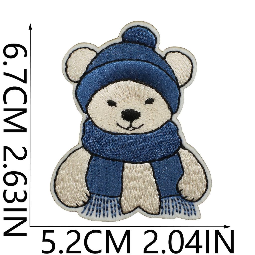 Christmas Theme Embroidery Cloth Sticker Bag Clothes Decoration Snowflake Bell Patch Sticker Gift Computer Embroidery Stamp Ironing