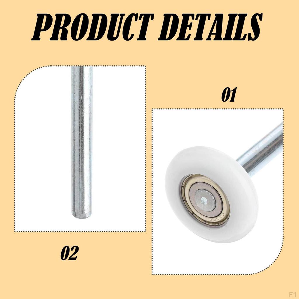 10 kusů koleček pro garážová vrata Odolný náhradní díl Hladký chod pro standardní obytné domy