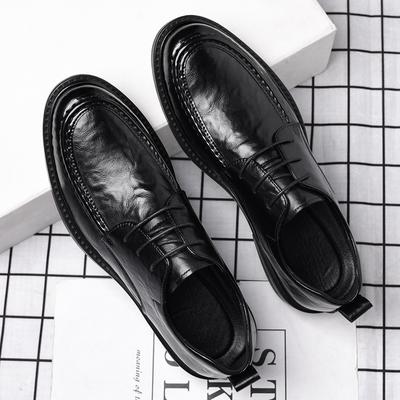 Business-Kleid Herren Lederschuhe Herren 2025 Britische Lederschuhe Casual Höhenzunahme 8CM Hochzeit Bräutigamschuhe