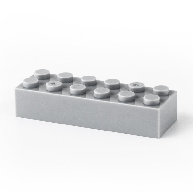 100g Small Particle 2456 High Brick 2x6 DIY Building Block Compatible with Creative Gift MOC Building Block Castle Toy