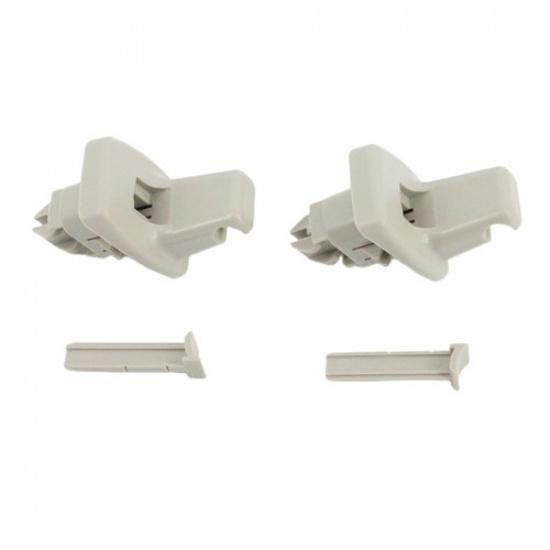 1 Pair Sun Visor Retainer Clip Gray Fit For GMC Savana 1500 2500 3500 2003-2017