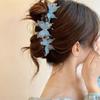 Pinzas para el Pelo de Mariposa Pinzas para el Pelo Lindas con Diseño de Perla y Pedrería Pinza Grande Dulce Pinza para el Pelo Elegante de Moda