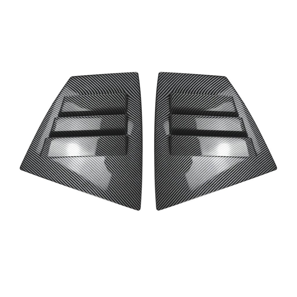 For SUBARU WRX STI 2014- Car Rear Window Shutter Cover Window Louver Vent Trim Sticker Bodykit Car Style Accessories