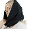 Adult Cotton Headscarf for Outdoor Winter Warm Quilted Hat Hooded Shawl Hat Windproof Puffer Hat Unisex Casual Headwear