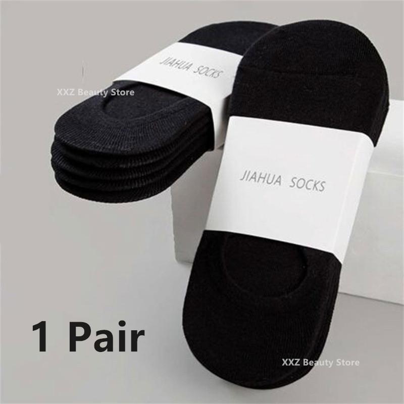 1/5/10/20 Pairs Summer Autumn Boat Socks For Men Women Non-slip Silicone Invisible Cotton Socks Male Ankle Sock Slippers