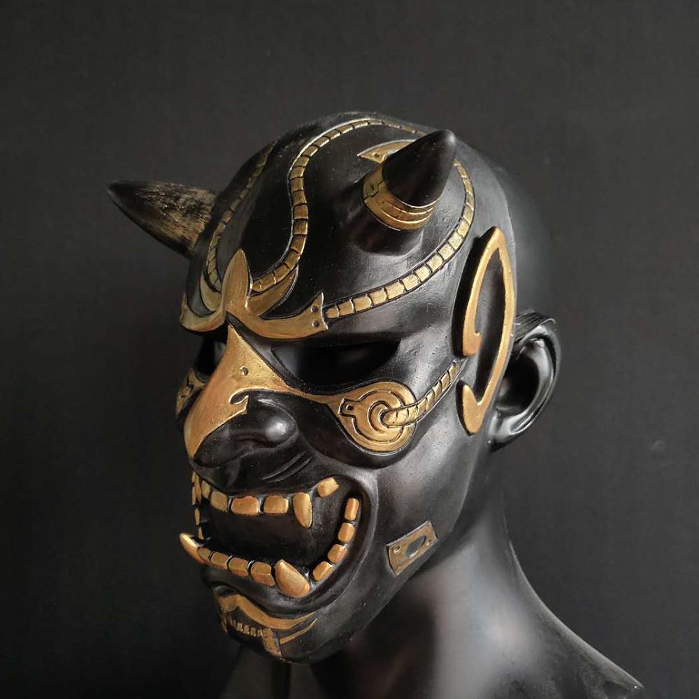 Soft Latex Devil Samurai Prajna Latex Mask For Cosplay Prop Halloween Carnival