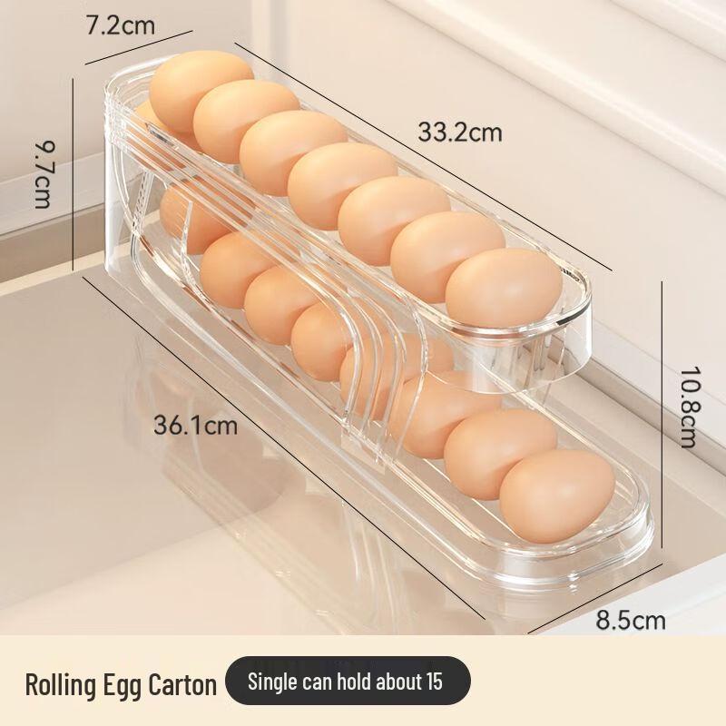 Automatic Rolling Egg Dispenser for Refrigerator