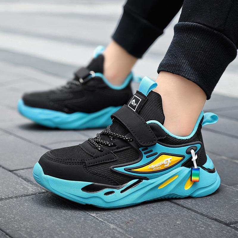 Dětské sportovní boty Four Seasons Netboning a pohodlné sportovní boty pro volný čas Magic Stick Chlapecké boty