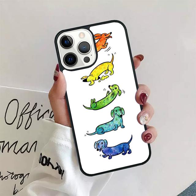 

Sausage Dog Dachshund Art Coque Shell For iPhone 17 Air 15 16 14 13 12 Pro Max 11 Pro Max Plus Phone Case Cover iPhone 16e