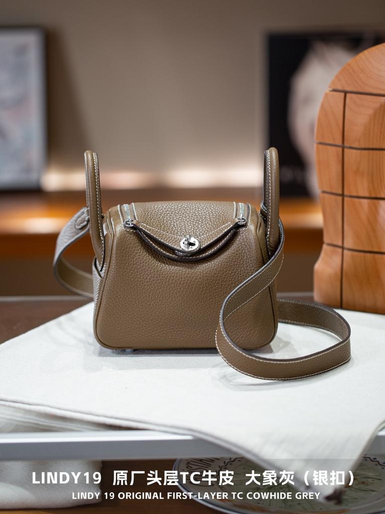 19cm TC Leather Card Case Real Leather Doctors Bag Five Gold Handheld Crossbody Single Shoulder Womens Bag Fashion