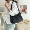 Retro Denim Tote Bag Women's Casual Shoulder Bag