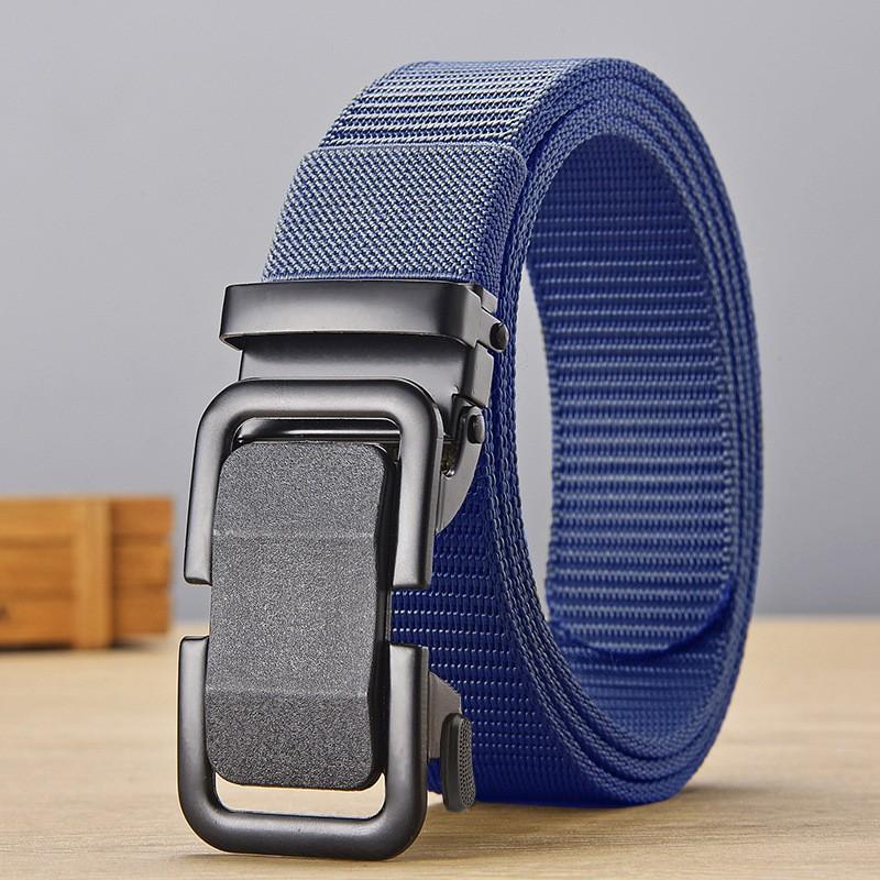 Toothless Buckle Can Be Cut Belt Military Training Canvas Tactical Belt Casual Automatic Buckle Tooling Student Belt Male