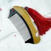 Portable Jade Sandalwood and Cow Horn Comb for Men & Women - Free Custom Engraving Gift Comb
