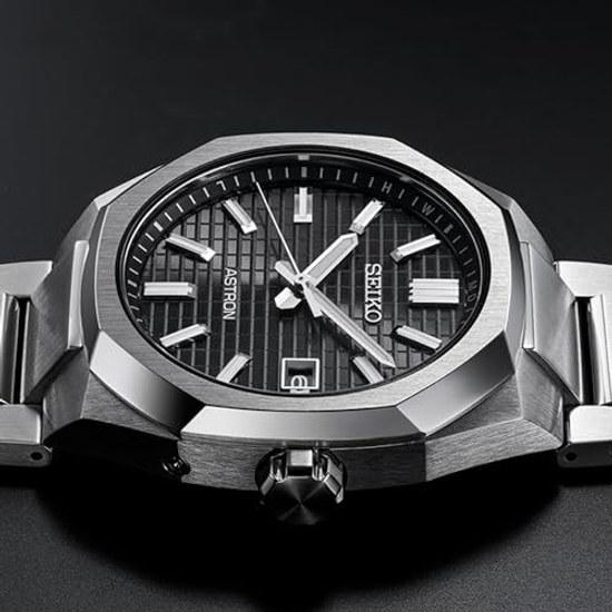 Seiko Watch ASTRON SBXY063 Japan-made Mens Wristwatch Solar Radio-controlled Date Calendar Pure Titanium Case Band Blue Dial