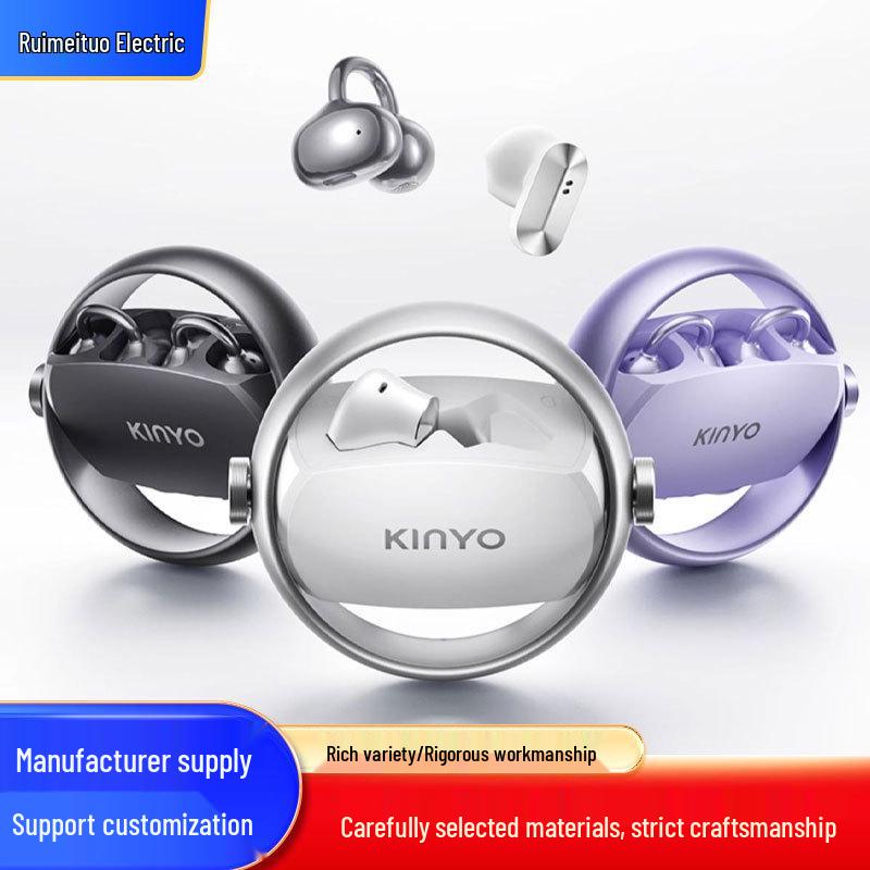 

A30 Wireless Open-Ear Ear Clip Headphones (2025) - Dual-Use, Semi-In-Ear, Two Pairs Included.