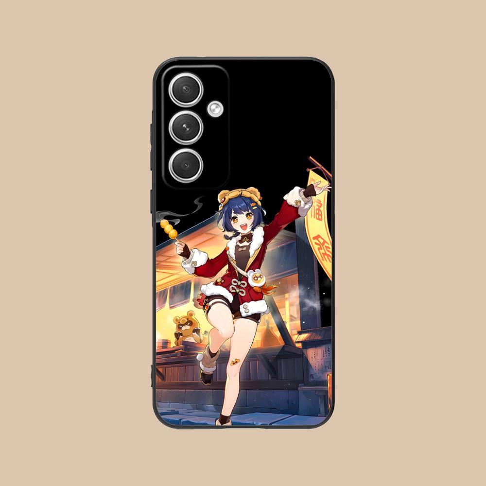 Game GI Xiangling Matte TPU Mobile Phone Case for Samsung Galaxy S26 S25 S24 S23 S22 S21 S20 Note20 Plus FE Ultra Colorful Cover