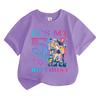 Boys' and Girls' Fashionable Birthday Themed Printed Round-Neck Short-Sleeve T-Shirts Summer Children's Loose-Fit Casual Tops