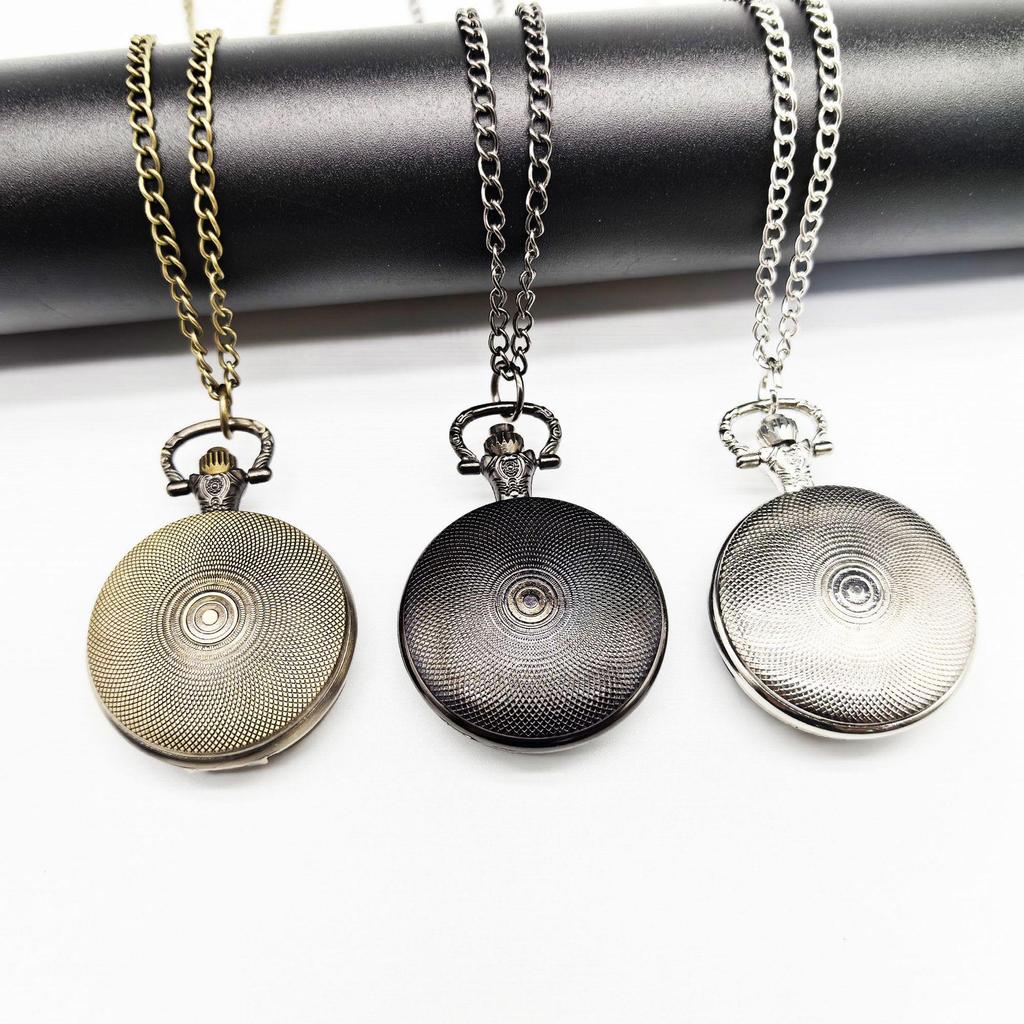 Genshin Kids' Retro Flip Pocket Watch with Custom Photo Options