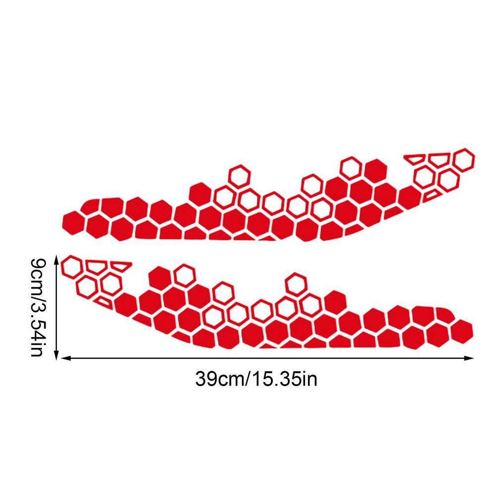 

Наклейки на мотоциклы, самоклеящиеся сотовые декоративные наклейки на автомобиль, 2 шт., наклейки для мотоциклов своими руками, подарок на день рождения для автолюбителей красный