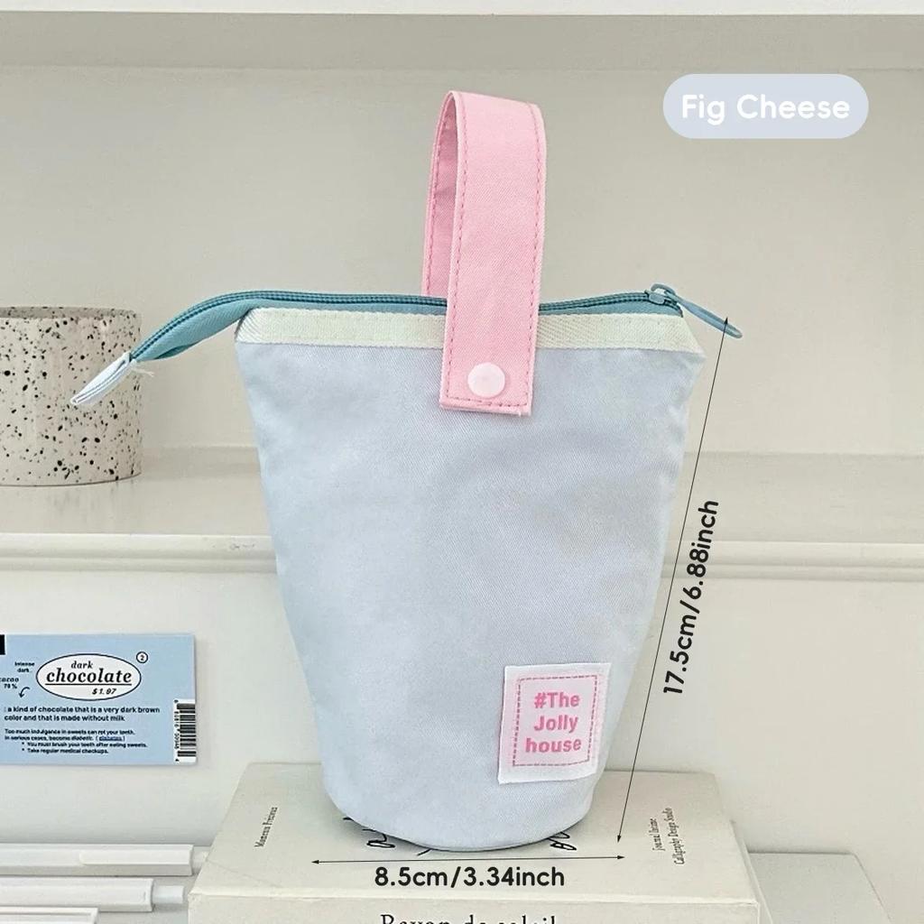 Kawaii Pen Storage Bag Japanese Ins Cute Pencil Punch Large Capacity Pencil Case  Back To School Kids Gift Stationery Supplies