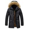 winter cotton-padded clothes, men's cotton-padded jackets, large size, piled and thickened medium and long styles.