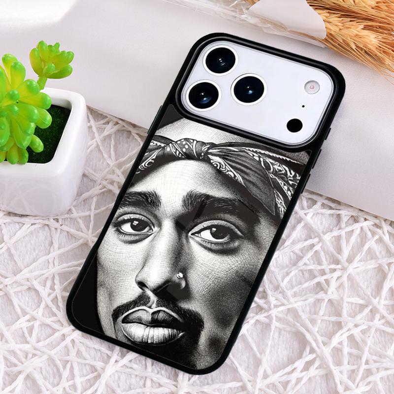 Rapper 2pac Singer T-Tupac Shockproof Phone Case for iPhone 17 Air 16e 15 11 12 14 13 Pro Max Cover Coque