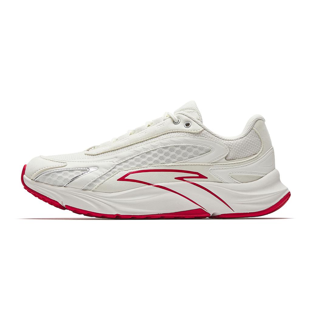 Anta At681 Asphalt Dominator Shock Absorbing Wear Resistant Breathable Non Slip Low Top Running Shoes Men sneaker White Red 912615591-3