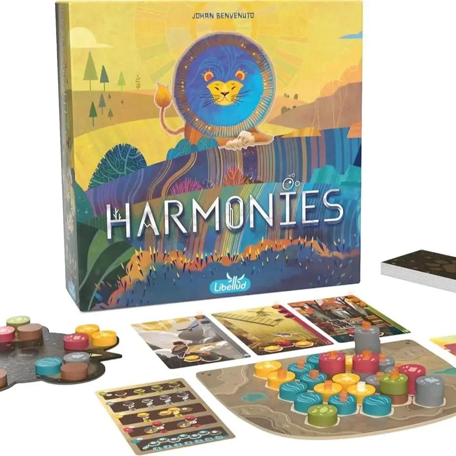 Harmonies Board Games Creation of Landscapes Habitats Animals Strategy Game Card